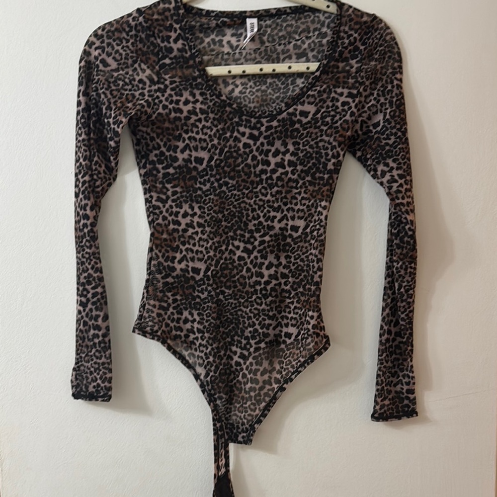 Steve Madden Leopard Print Bodysuit